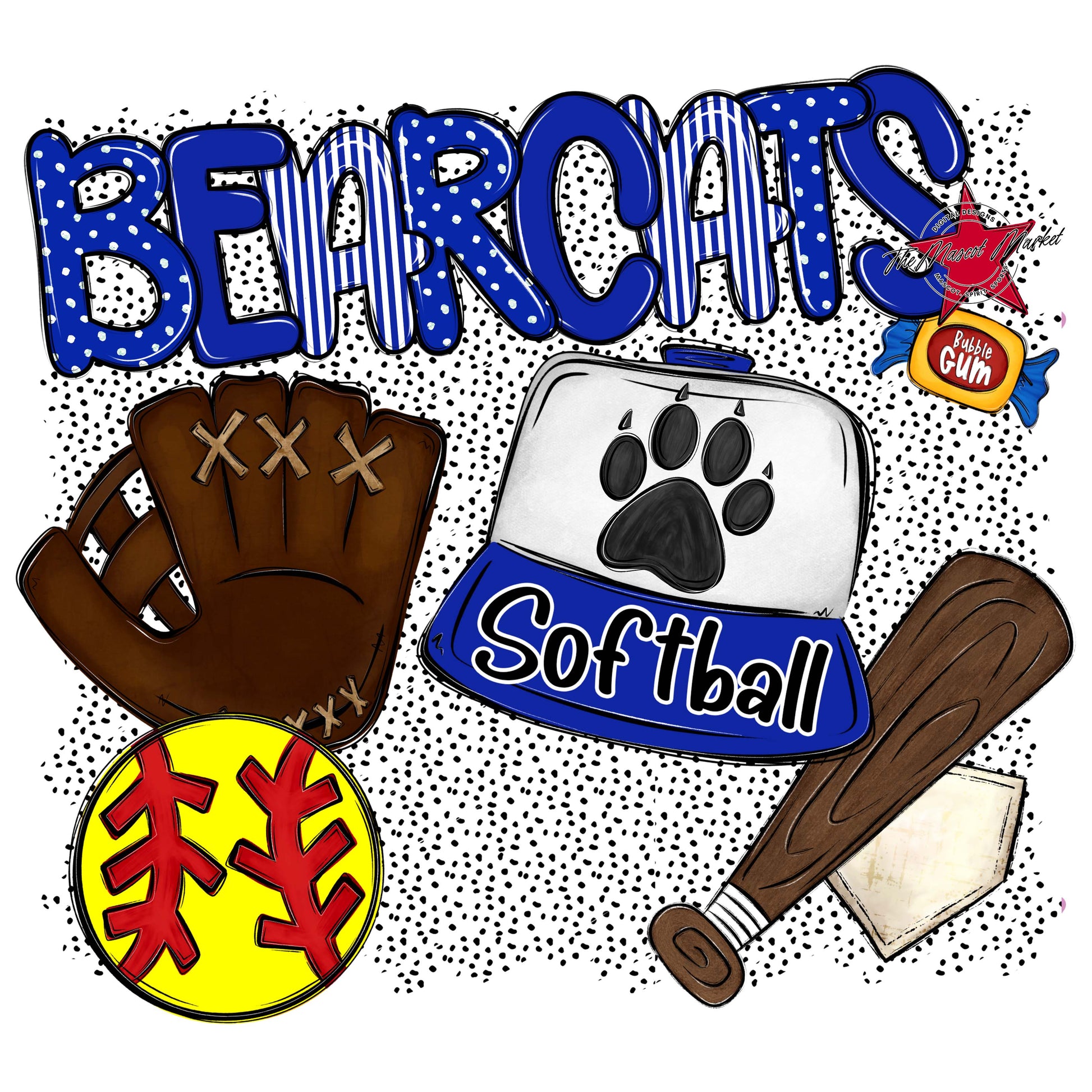 Bearcats Softball Spirit-Royal Blue