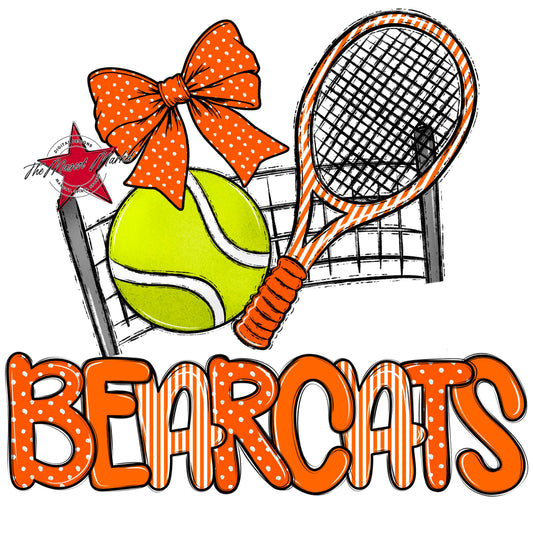 Bearcats Tennis Spirit Design-Orange