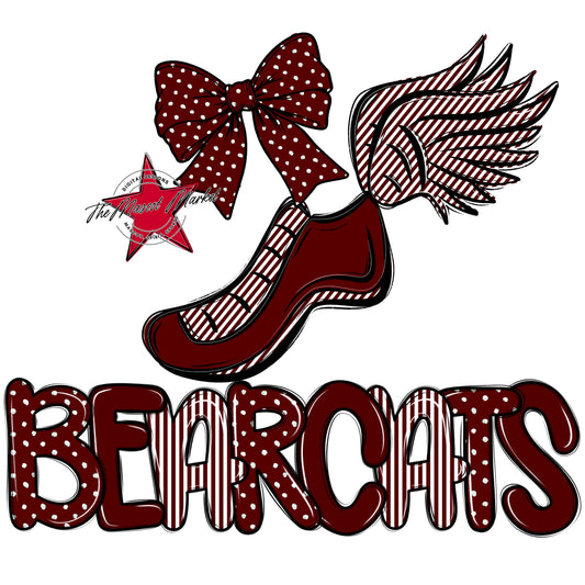 Bearcats Track Spirit Design-Maroon