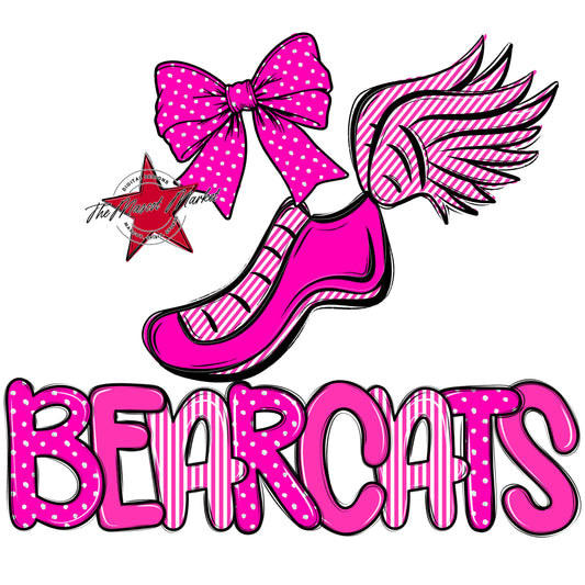 Bearcats Track Spirit Design-Pink