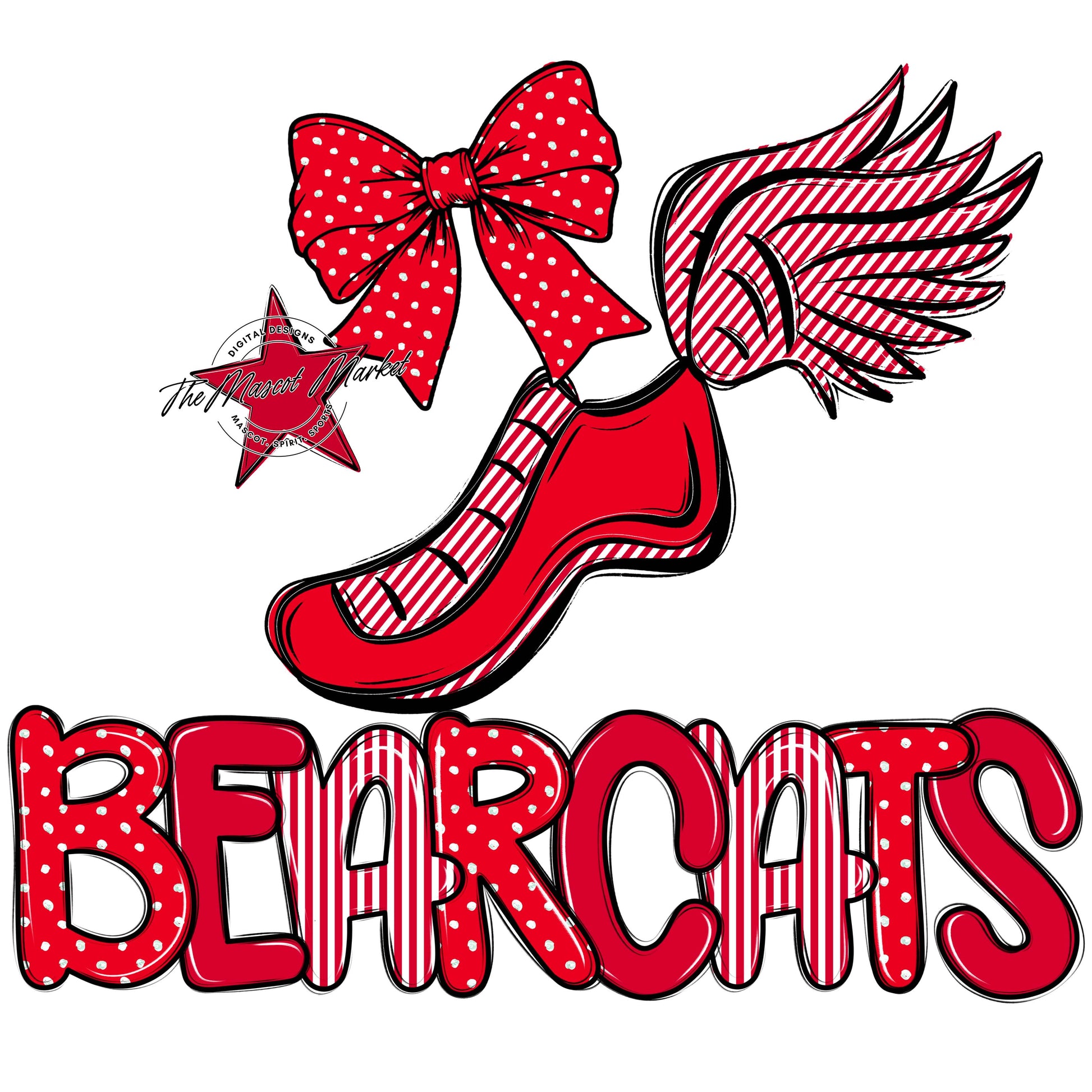 Bearcats Track Spirit Design-Red