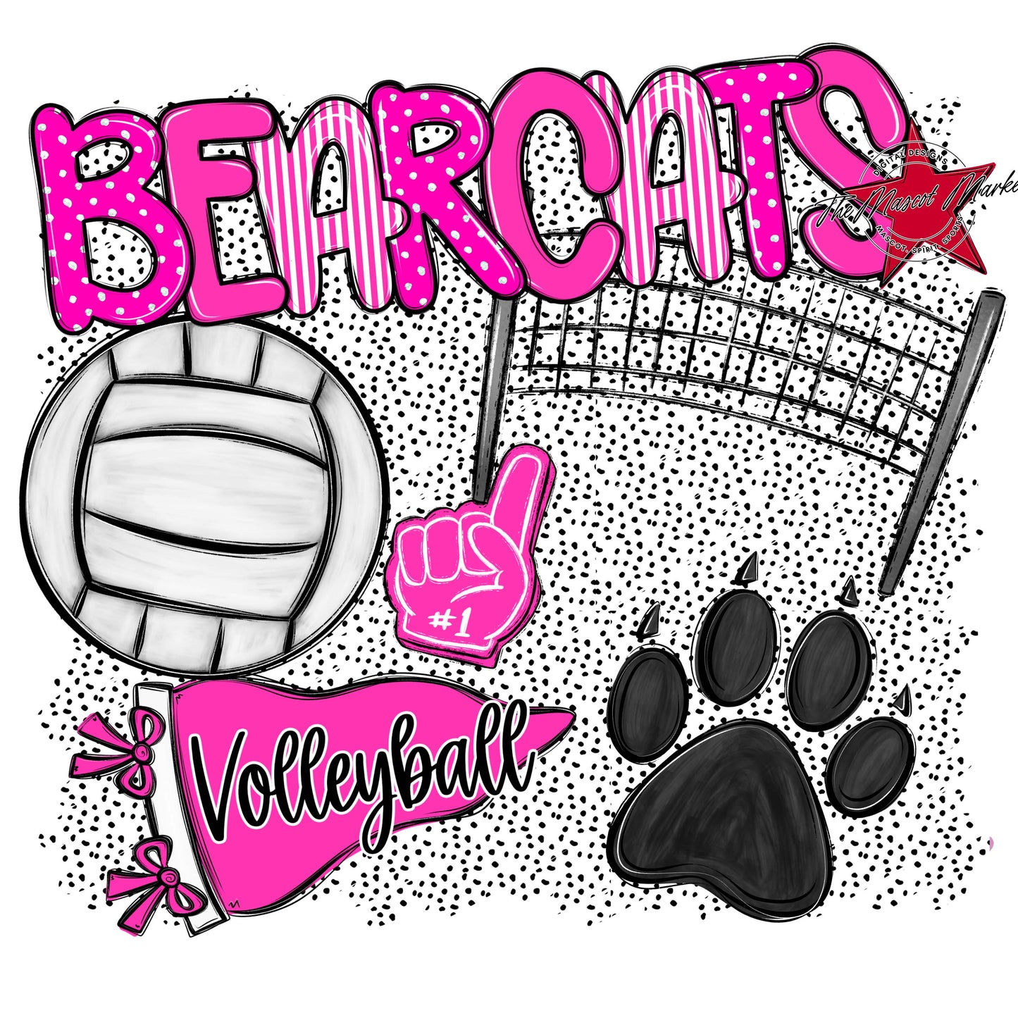 Bearcats Volleyball Spirit-Pink