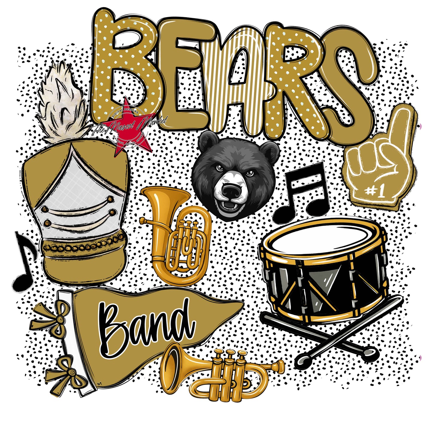 Bears Band Spirit-Gold