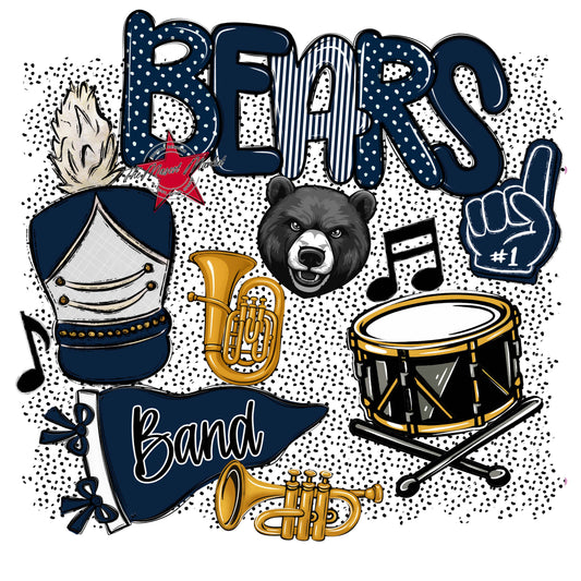 Bears Band Spirit-Navy