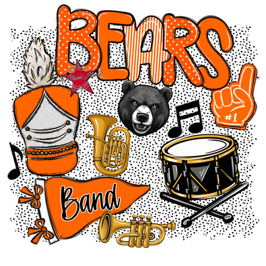 Bears Band Spirit-Orange