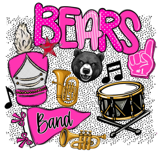 Bears Band Spirit-Pink