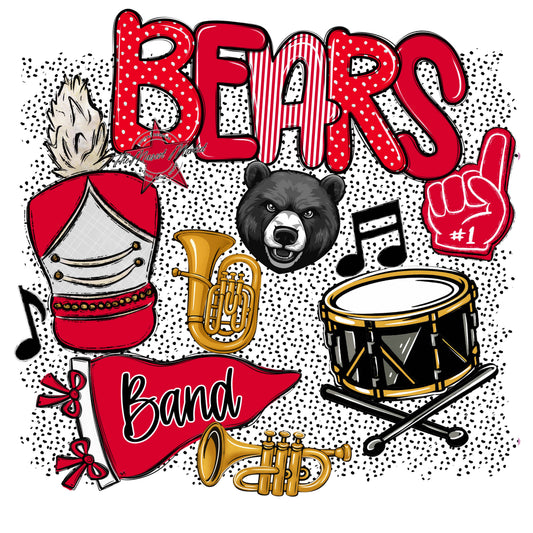 Bears Band Spirit-Red