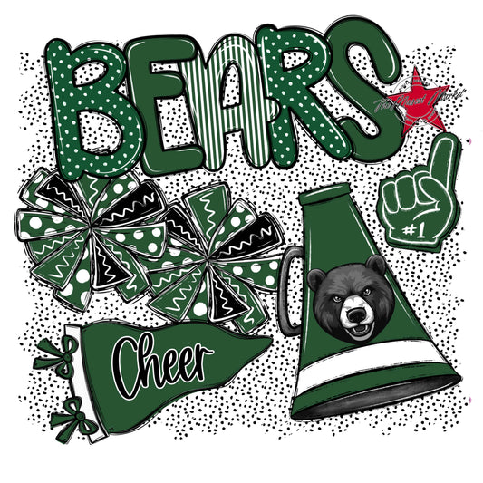 Bears Cheer Spirit-Green