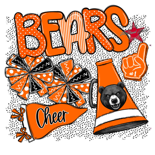 Bears Cheer Spirit-Orange