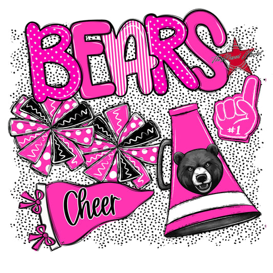Bears Cheer Spirit-Pink