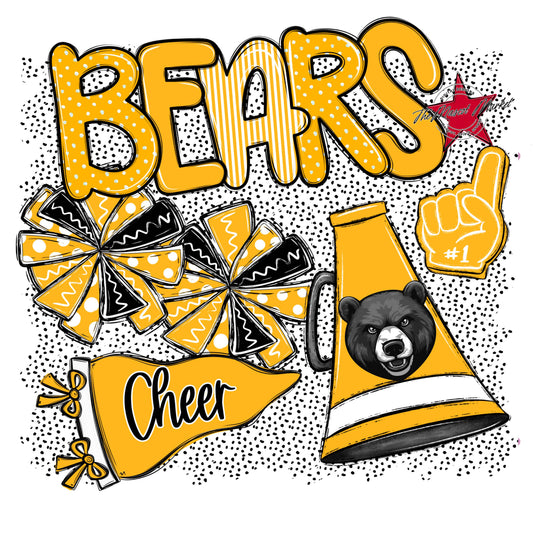 Bears Cheer Spirit-Yellow