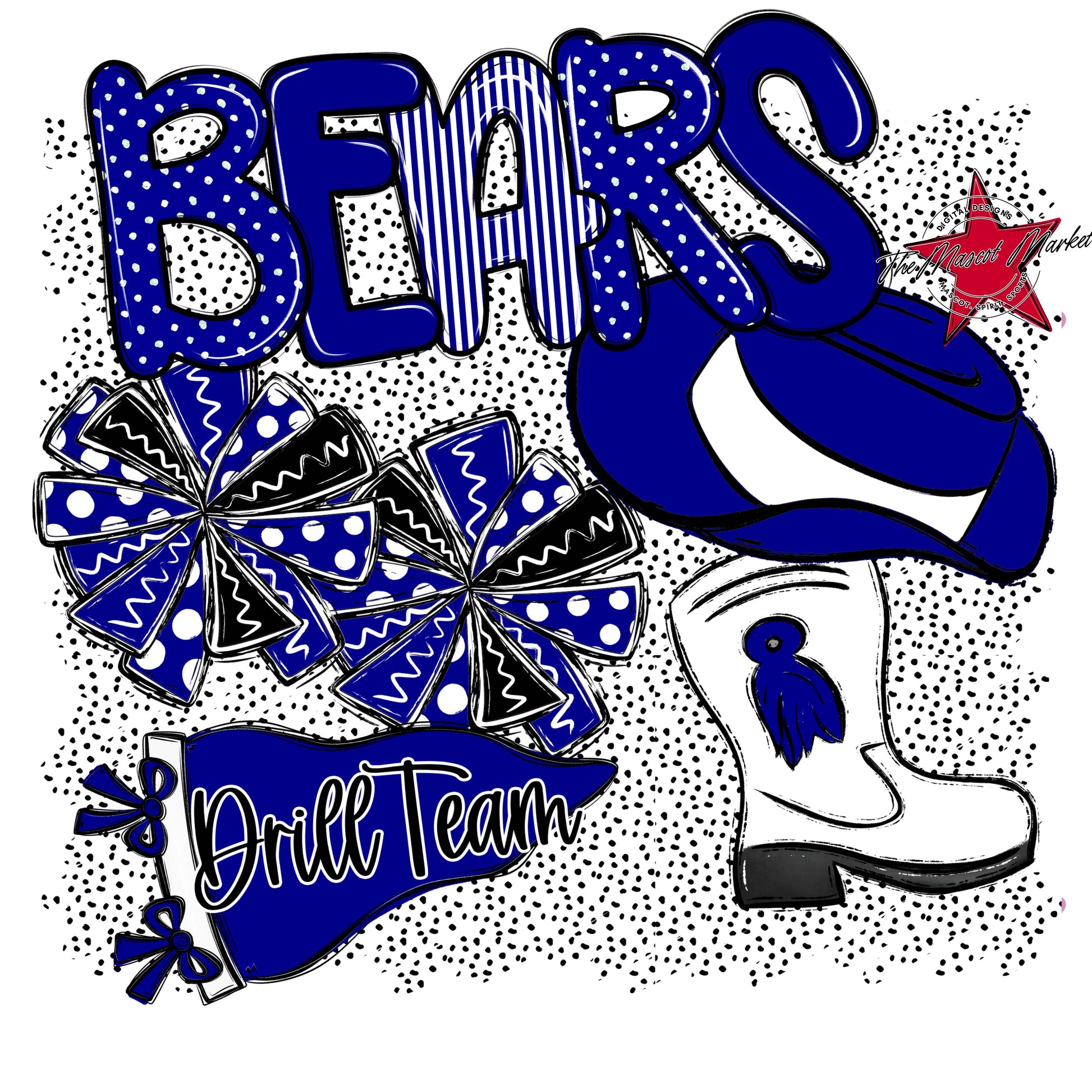 Bears Drillteam Spirit-Blue