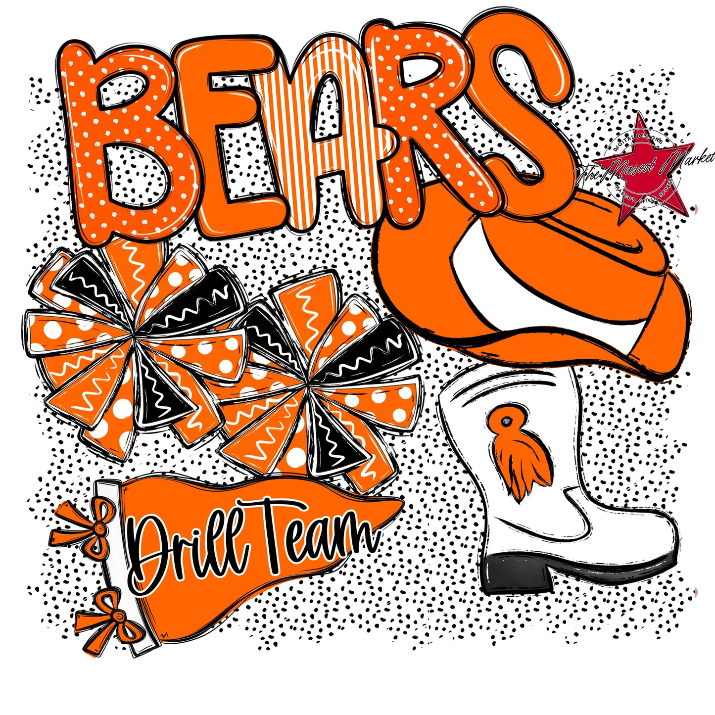 Bears Drillteam Spirit-Orange
