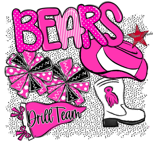 Bears Drillteam Spirit-Pink