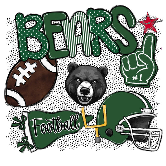 Bears Football Spirit-Green