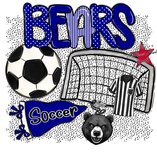Bears Soccer Spirit-Blue