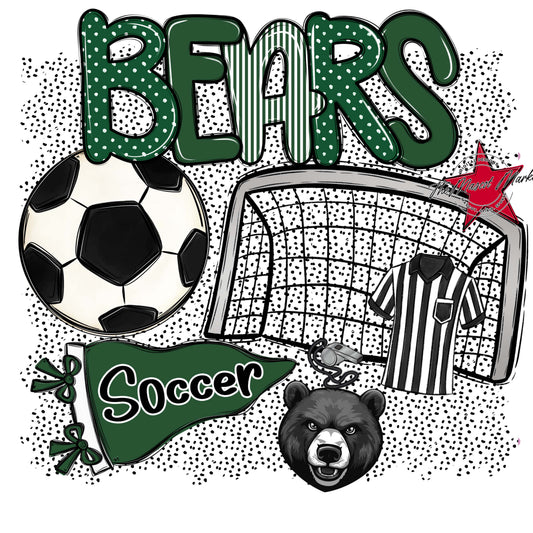Bears Soccer Spirit-Green
