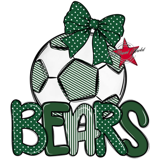 Bears Soccer Spirit Design-Green