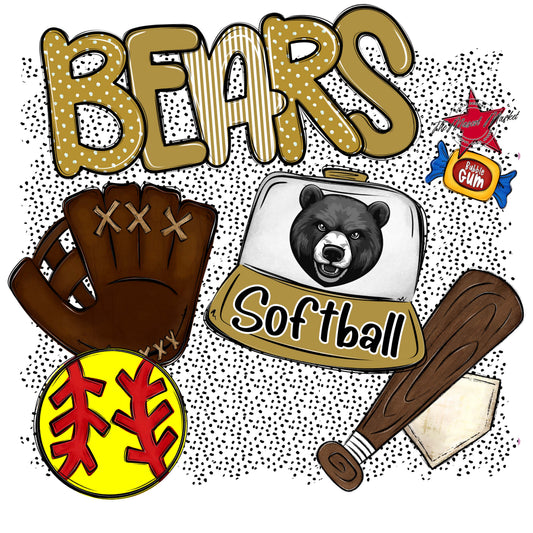 Bears Softball Spirit-Gold