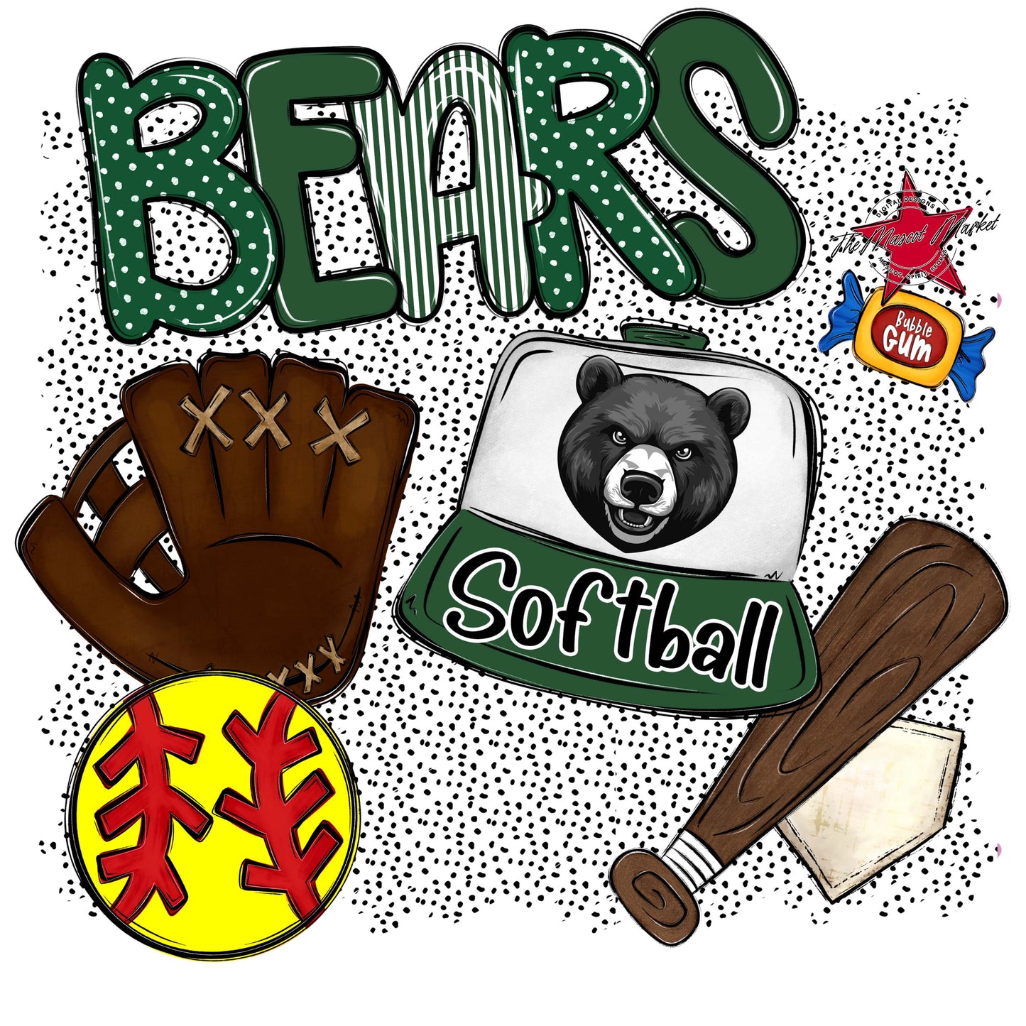 Bears Softball Spirit-Green