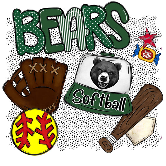 Bears Softball Spirit-Green