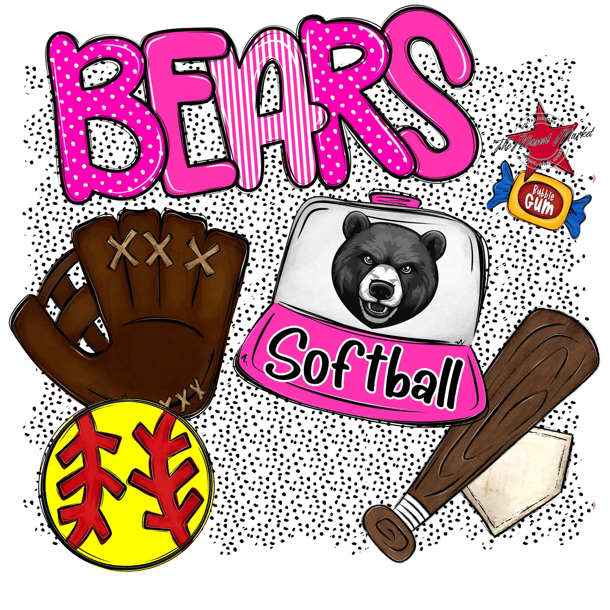 Bears Softball Spirit-Pink