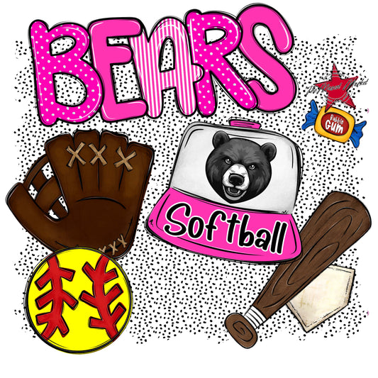 Bears Softball Spirit-Pink