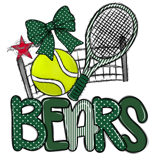 Bears Tennis Spirit Design-Green