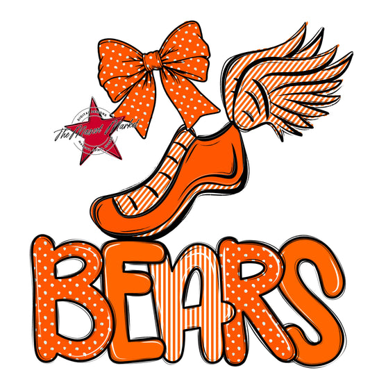 Bears Track Spirit Design-Orange