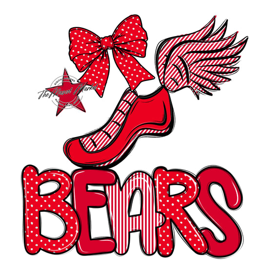Bears Track Spirit Design-Red