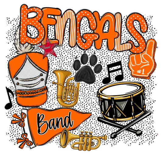Bengals Band Spirit-Orange