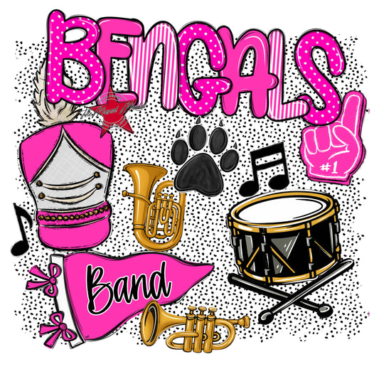 Bengals Band Spirit-Pink