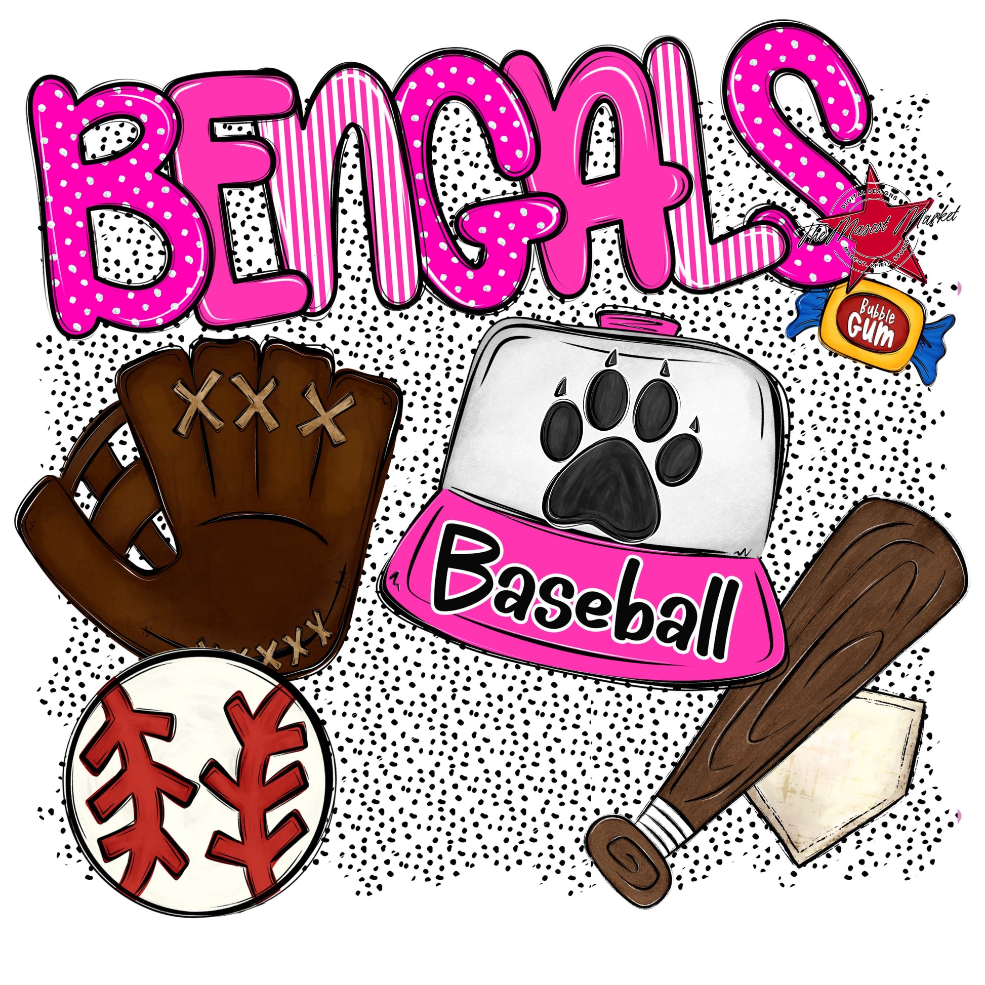 Bengals Baseball Spirit-Pink
