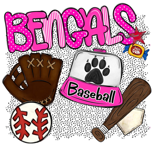 Bengals Baseball Spirit-Pink