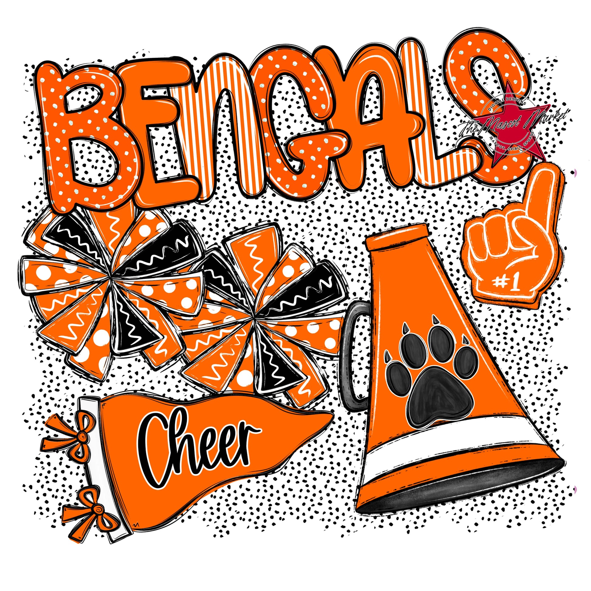 Bengals Cheer Spirit-Orange