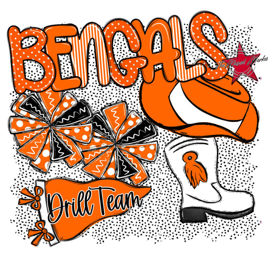 Bengals Drillteam Spirit-Orange