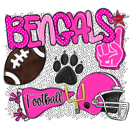 Bengals Football Spirit-Pink