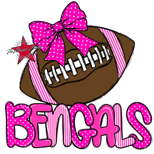 Bengals Football Spirit Design-Pink