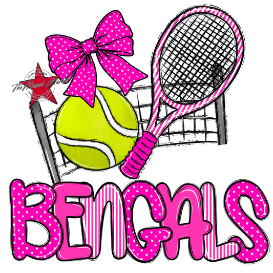Bengals Tennis Spirit Design-Pink