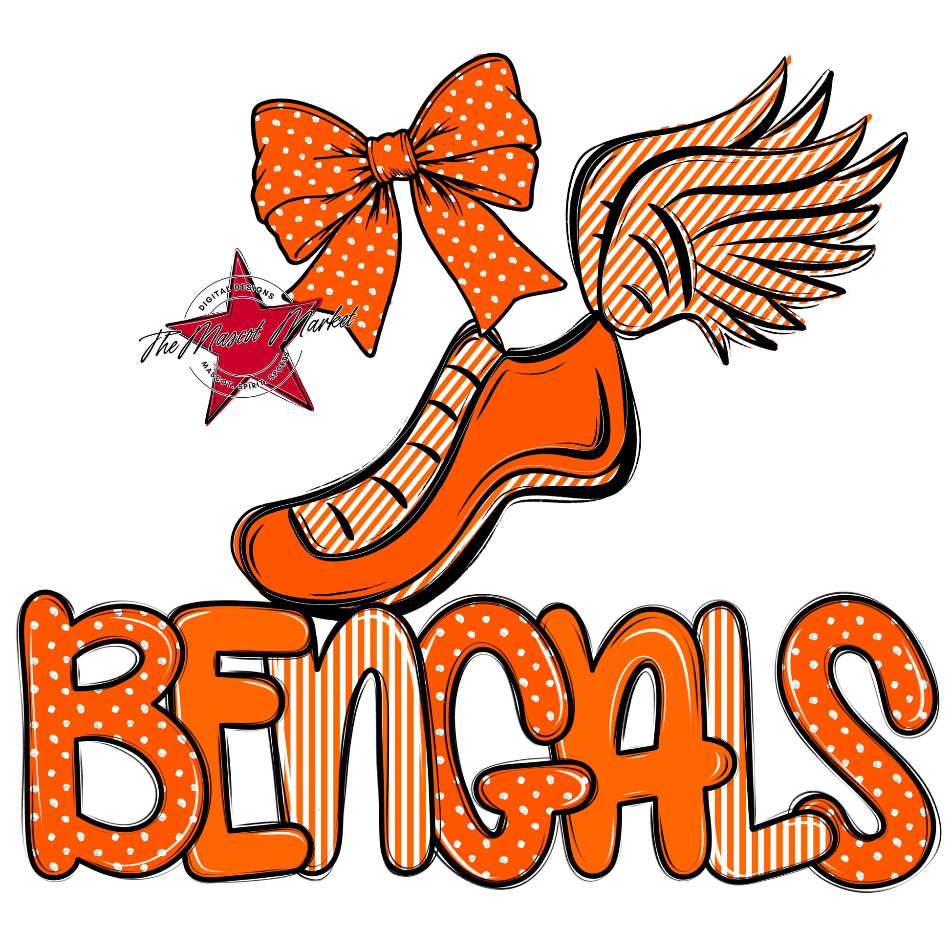 Bengals Track Spirit Design-Orange