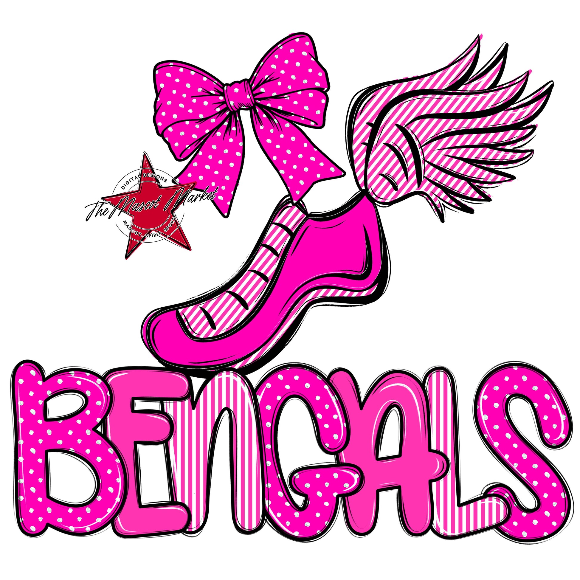 Bengals Track Spirit Design-Pink