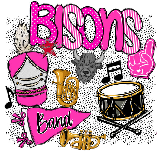 Bisons Band Spirit-Pink