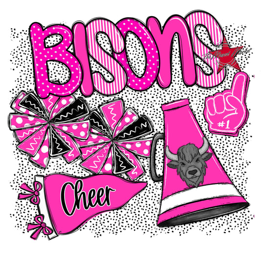 Bisons Cheer Spirit-Pink
