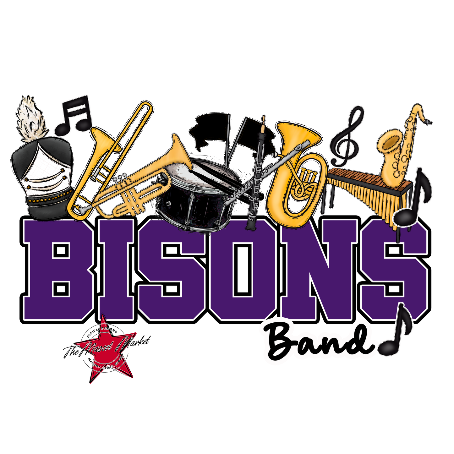 Bisons Varsity Band-Purple