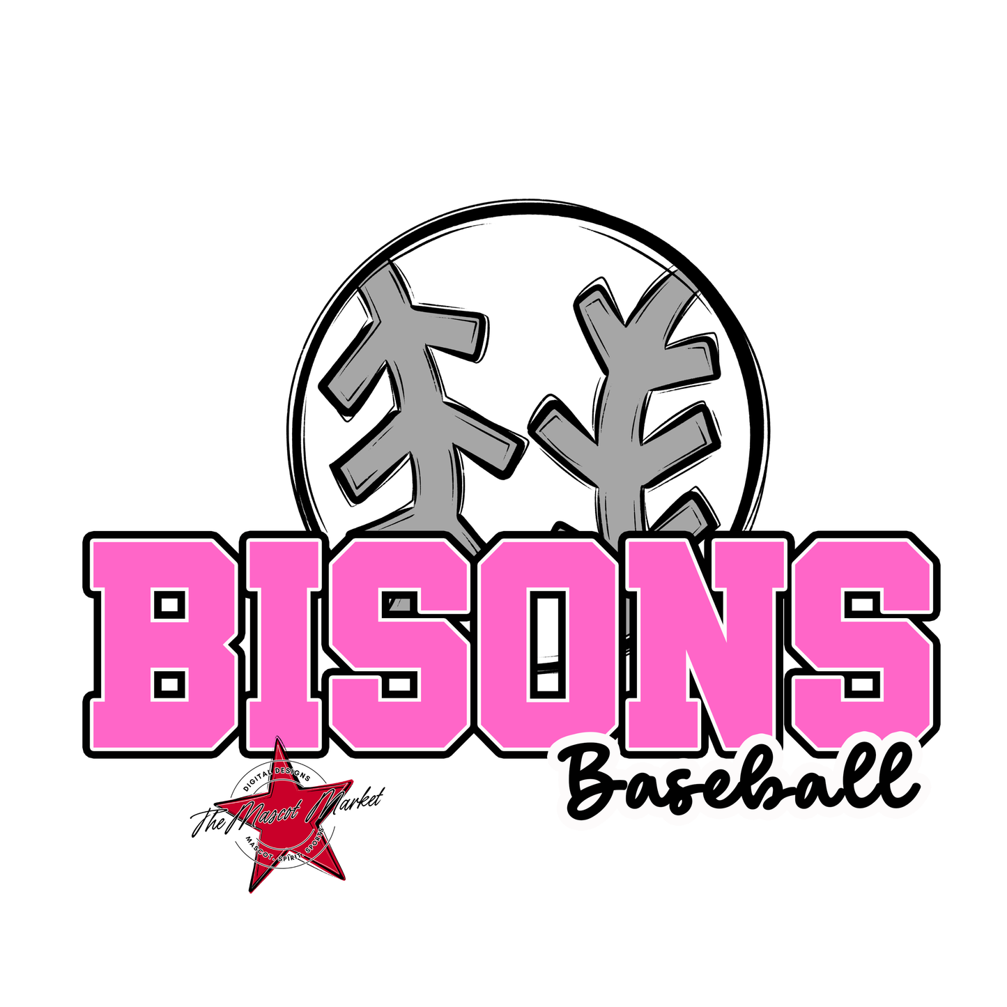 Bisons Varsity Baseball-Baby Pink