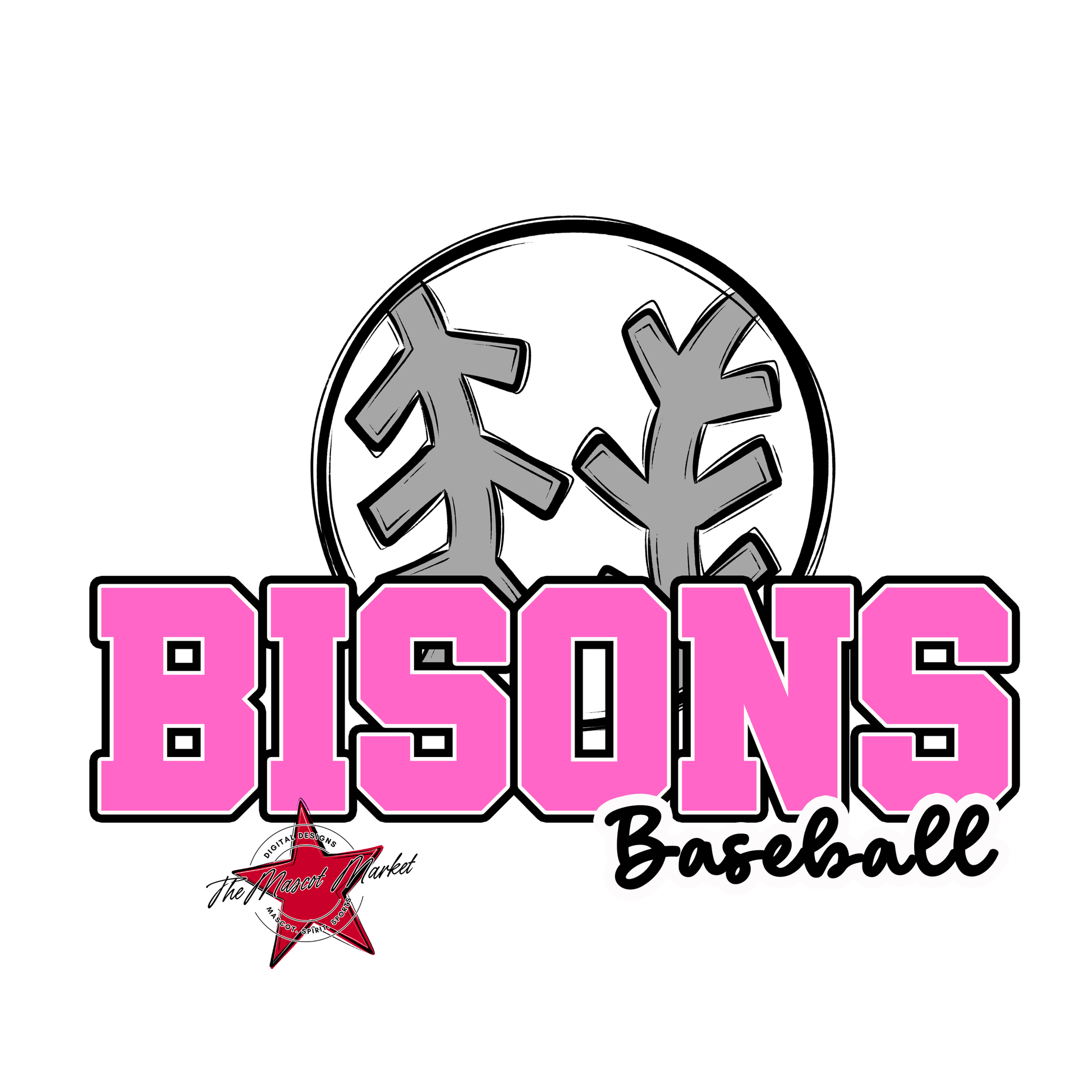 Bisons Varsity Baseball-Baby Pink