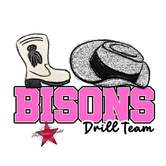 Bisons Varsity Drillteam-Baby Pink