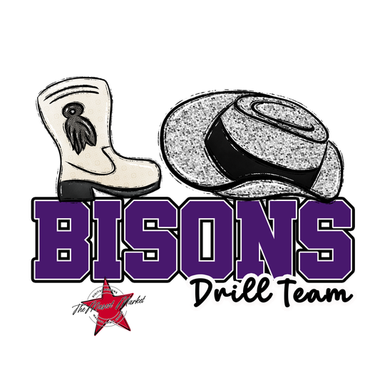 Bisons Varsity Drillteam-Purple