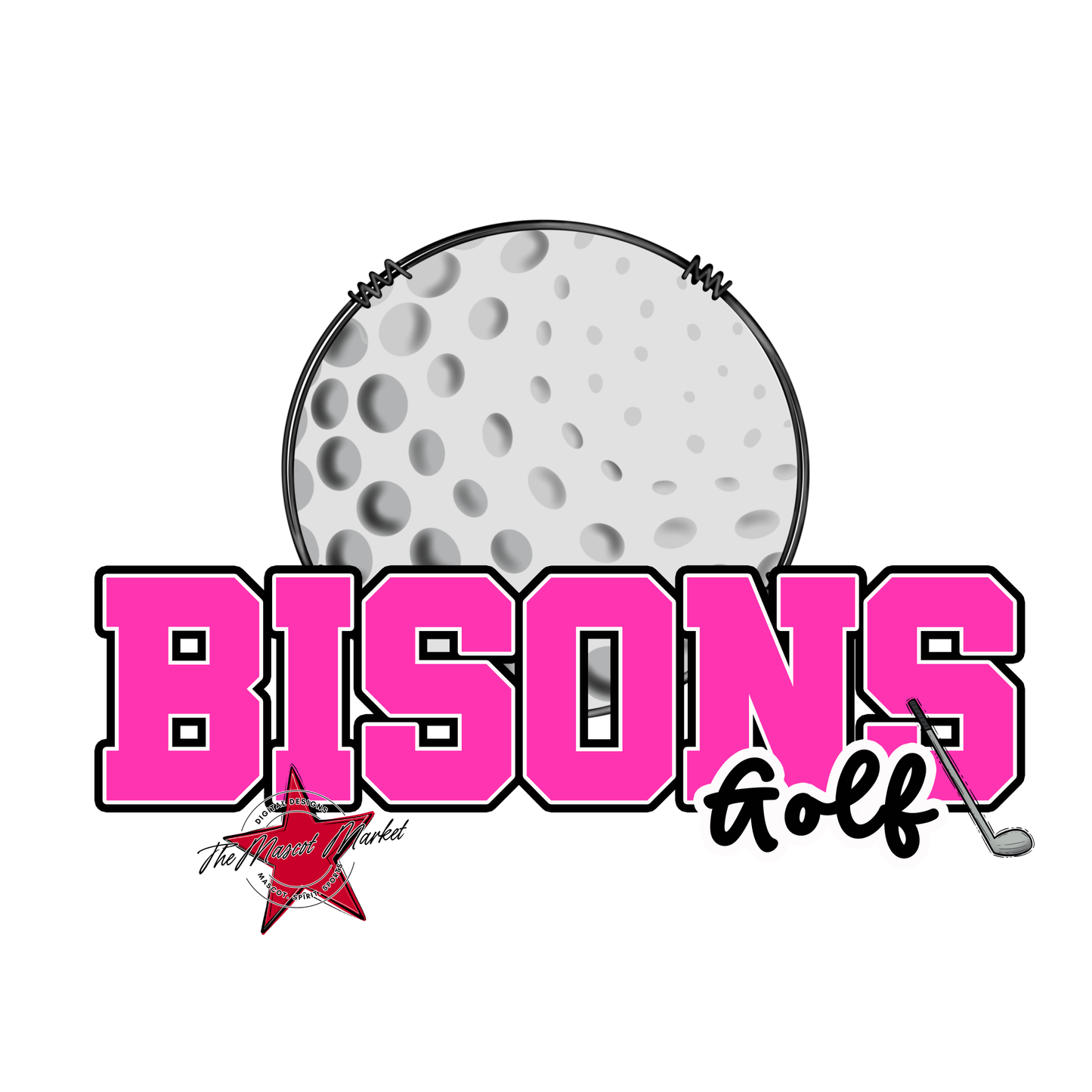 Bisons Varsity Golf-Pink