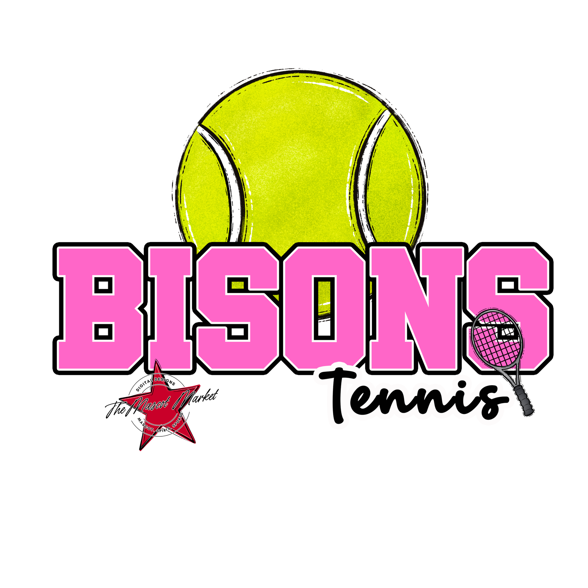 Bisons Varsity Tennis-Baby Pink